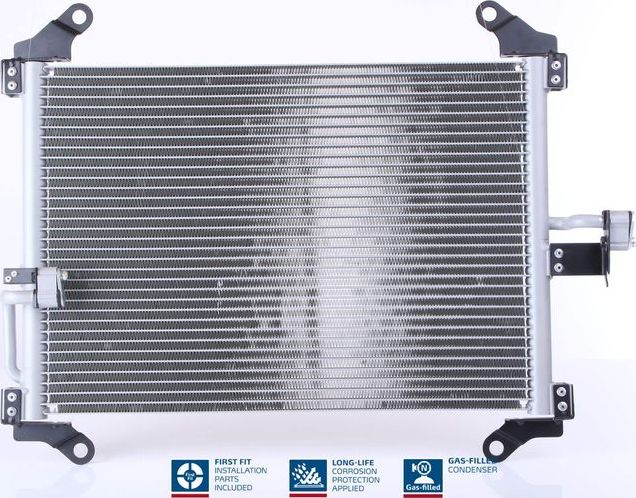 Радиатор кондиционера (конденсатор) Nissens (алюминий). Артикул 94700