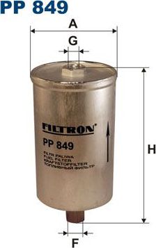 Топливный фильтр Filtron для Hafei Brio 2003-2010. Артикул PP 849
