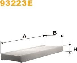 Салонный фильтр WIX Filters. Артикул 93223E