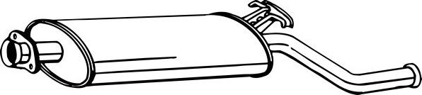 Глушитель (задняя часть) Bosal для Saab 9000 I 1990-1998. Артикул 215-211