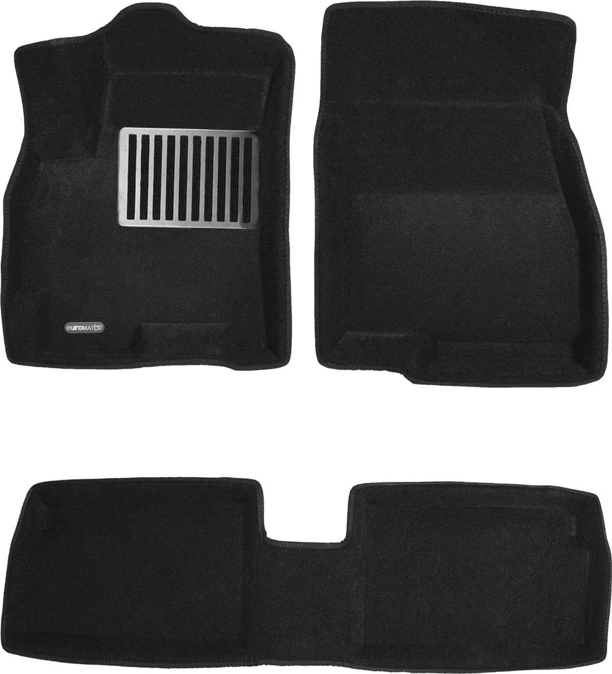 Коврики текстильные Euromat 3D Lux для салона Chery Tiggo 4 PRO 2019-2026. Артикул EM3D-001420