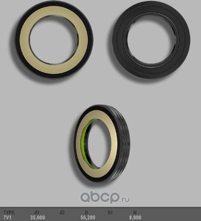 Сальник вала силовой 35*56*8 тип 7V1 (Auto-GUR). Артикул AGS00451