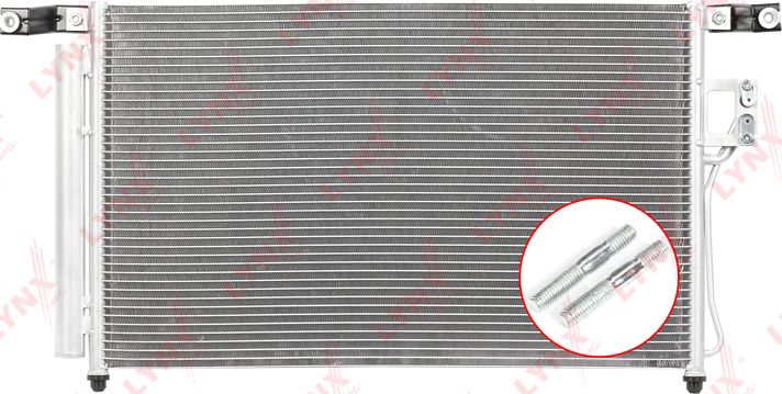 Радиатор кондиционера (конденсатор) LYNXauto. Артикул RC-0053