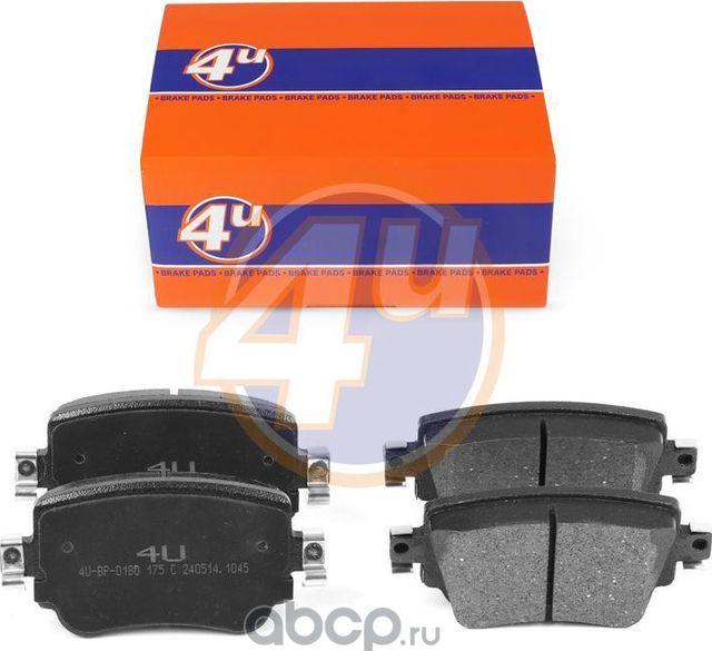 КОЛОДКИ ЗАД AUDI A1 (8X1, 8XK) SHARAN (7N1, 7N2) BEETLE (5C1, 5C2) A1 SPORTBACK (4U). Артикул 4UBP0180