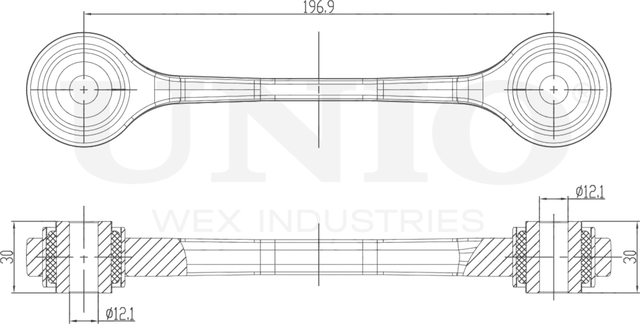 Тяга/стойка стабилизатора (Unio). Артикул SSP-50239
