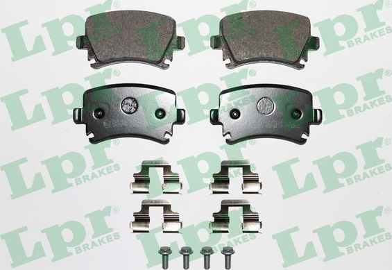 Тормозные колодки LPR задние для Audi A4 II (B6) 2000-2004. Артикул 05P1219K