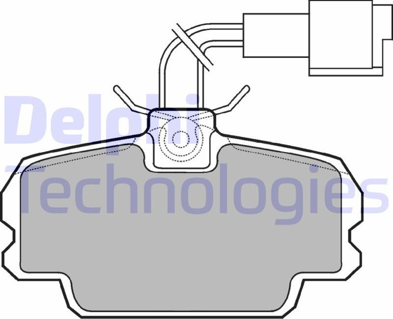 Тормозные колодки Delphi (Semi-Metallic). Артикул LP592
