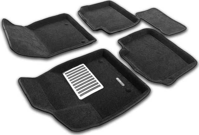 Коврики текстильные Euromat 3D Lux для салона Nissan X-Trail T33 2021-2026 ЧЕРНЫЕ. Артикул EM3D-003730