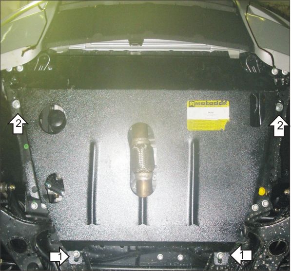 Защита Мотодор для двигателя, КПП, МФ Geely Emgrand X7 2013-2026. Артикул 04205