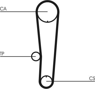 Ремень ГРМ ContiTech для Suzuki Swift II 1989-2003. Артикул CT1017