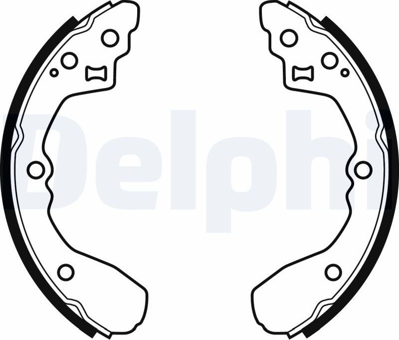 Тормозные колодки Delphi. Артикул LS2060