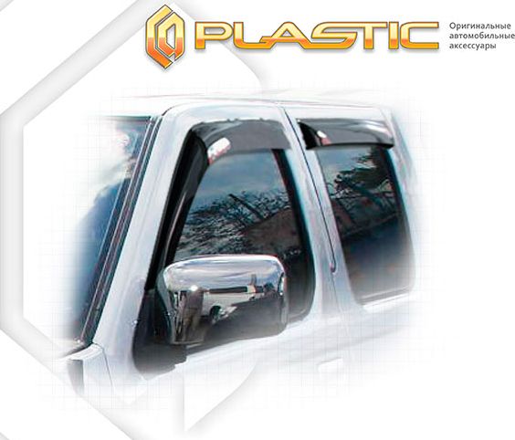 Дефлекторы СА Пластик для окон (Classic полупрозрачный) Nissan NP 300  2003–2026. Артикул 2010030304526