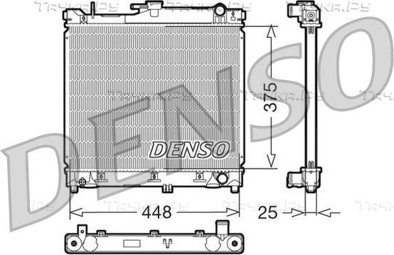 Радиатор охлаждения двигателя Denso (алюминий). Артикул DRM47014