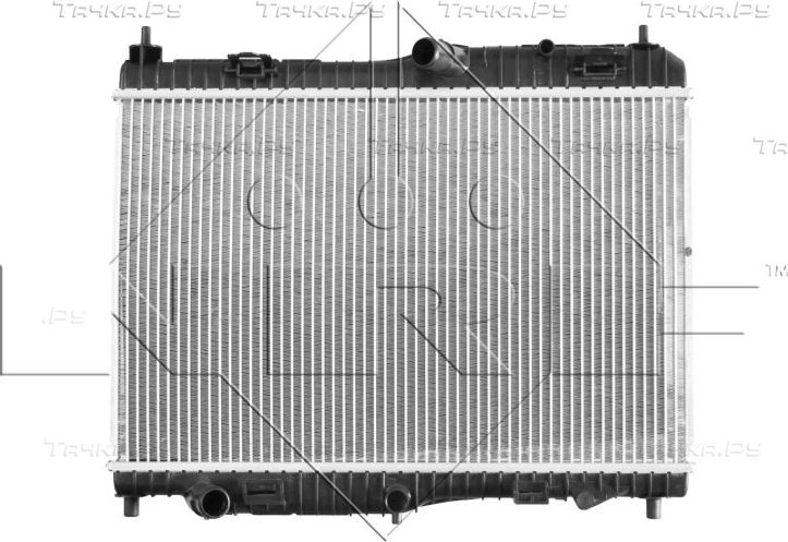Радиатор охлаждения двигателя NRF (алюминий) для Ford Fiesta VI 2008-2019. Артикул 53044