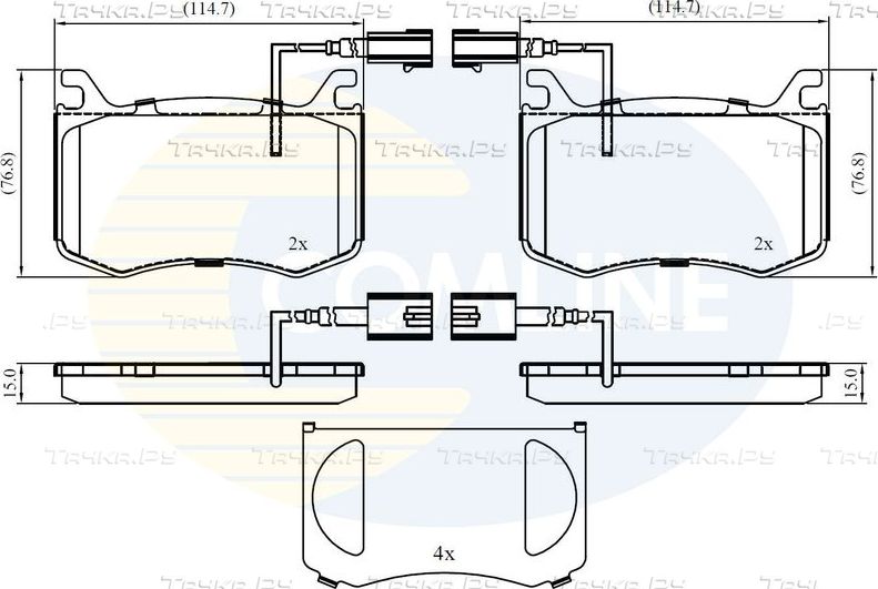 Тормозные колодки Comline Comline. Артикул CBP12422