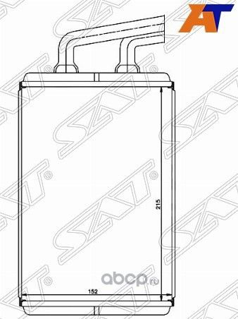 Радиатор отопителя салона HYUNDAI ELANTRA 00-06CO (SAT). Артикул STHN273950