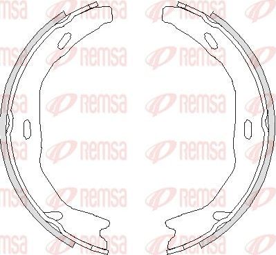 Тормозные колодки (стояночная тормозная система) Remsa. Артикул 4751.00