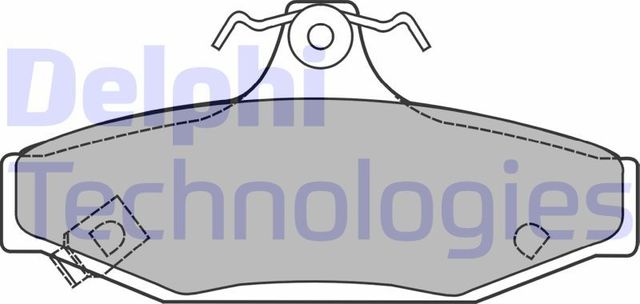 Тормозные колодки Delphi (Low-Metallic). Артикул LP1420