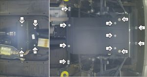 Защита Мотодор для картера, КПП и РК Chevrolet Niva 2002-2020. Артикул 03006