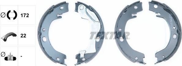 Тормозные колодки (стояночная тормозная система) Textar. Артикул 91066500