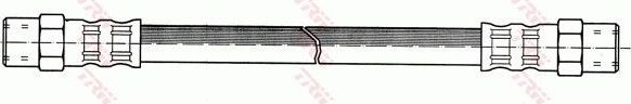Тормозной шланг TRW задний правый/левый для Volkswagen Scirocco II 1980-1990. Артикул PHA119