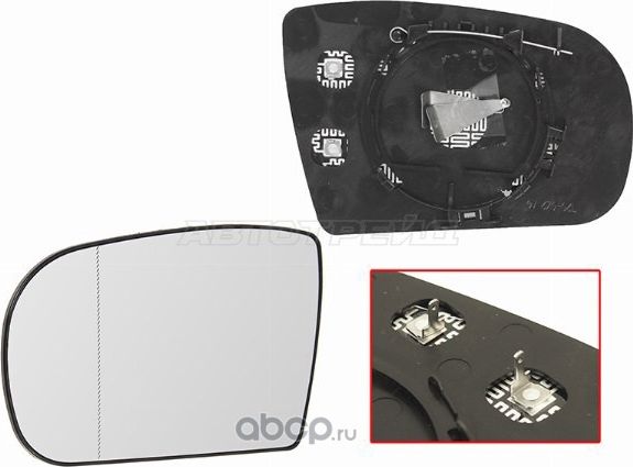 Полотно зеркала MERCEDES W210 98-02W202 93-00W140 95-98 LH асферическое с обогревом (SAT). Артикул STMD56940GA2