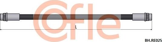 Тормозной шланг Cofle задний для Renault 11 1983-1988. Артикул 92.BH.RE025