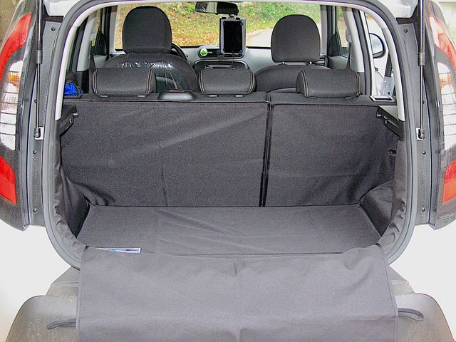 Защитный чехол AUTOSMSTUDIO "Maxi" в багажник автомобиля для Kia Soul 2014-2019, серый. Артикул TP-K5SOUL-MAXI-GR