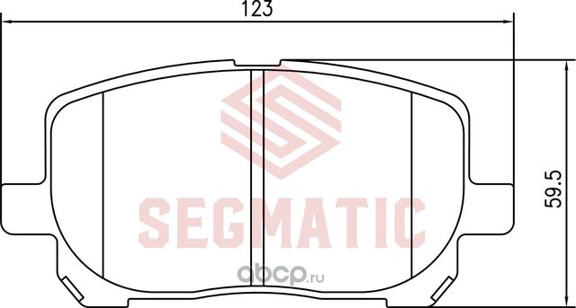 Колодка торм диск пер TOYOTA VOXY 2.0 2001 - 2007 TOYOTA VOLTZ 1.8 2001 - 2004 T (Segmatic). Артикул SGBP2695
