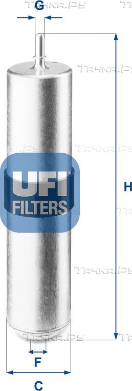 Топливный фильтр UFI для BMW 2 F22 2014-2026. Артикул 31.926.01
