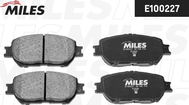 Тормозные колодки Miles (Semi-Metallic). Артикул E100227