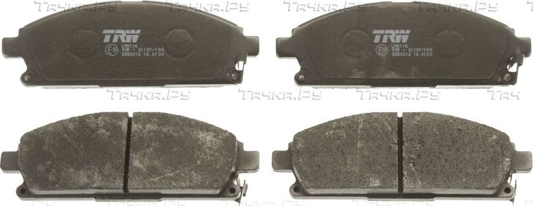 Тормозные колодки TRW COTEC передние для Nissan Caravan IV (E25) 2000-2001. Артикул GDB3312