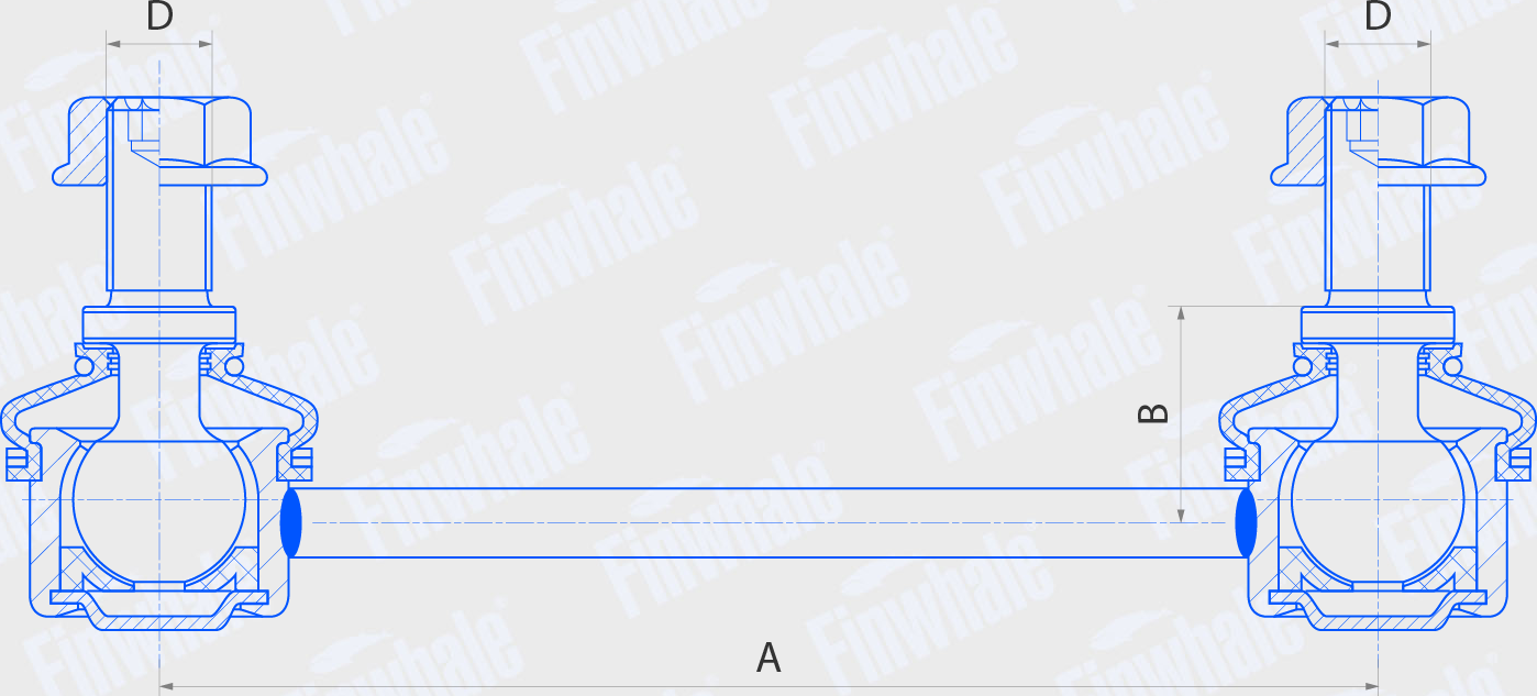 Стойка (тяга) стабилизатора Finwhale. Артикул SL640
