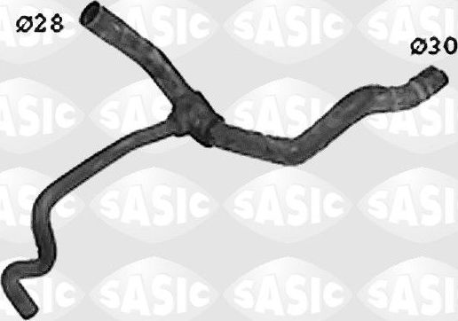 Патрубок радиатора (системы охлаждения) Sasic левый нижний для Renault Scenic II 1999-2003. Артикул SWH4192