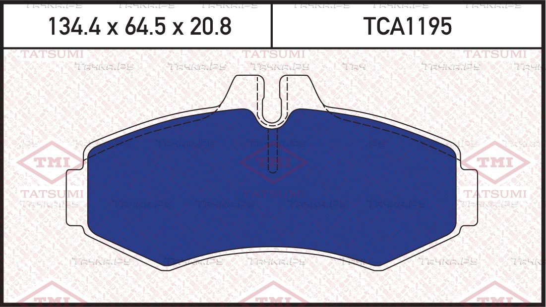 Колодки тормозные MB VITO 98- перед. (Tatsumi). Артикул TCA1195