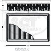 Воздушный фильтр SCT-Germany для Subaru Leone III 1984-1992. Артикул SB 002