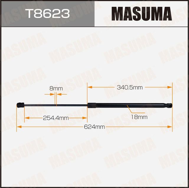 Амортизатор (упор) багажника Masuma для Opel Corsa D 2006-2014. Артикул T8623