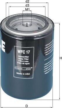 Фильтр охлаждающей жидкости Mahle для Volvo  FM7 1998-2001. Артикул WFC 17