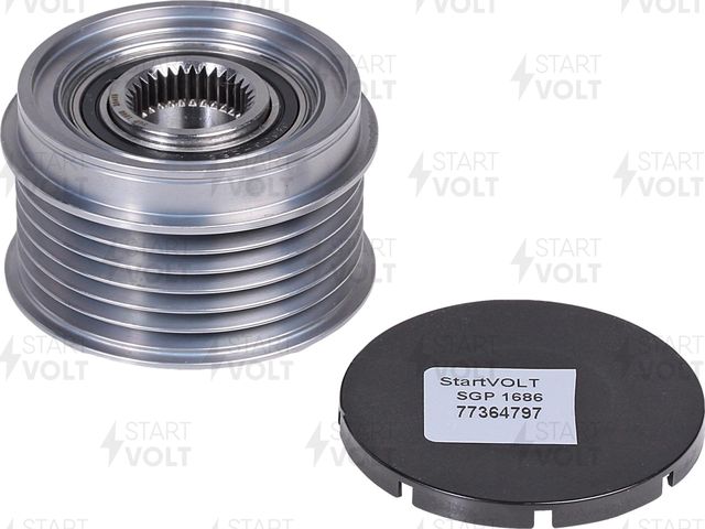 Муфта генератора обгонная StartVOLT для Citroen Jumper II 2006-2026. Артикул SGP 1686