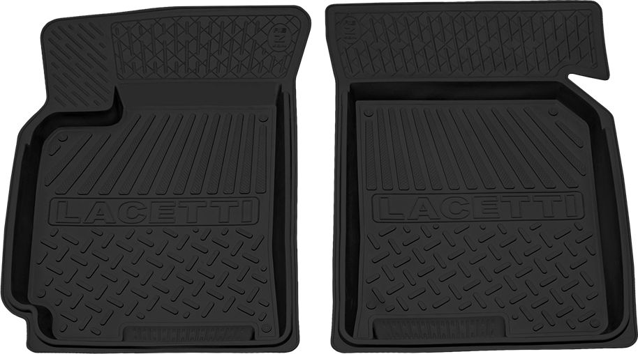 Коврики Rezkon резиновые передние для салона Chevrolet Lacetti 2004-2013. Артикул 1512025100