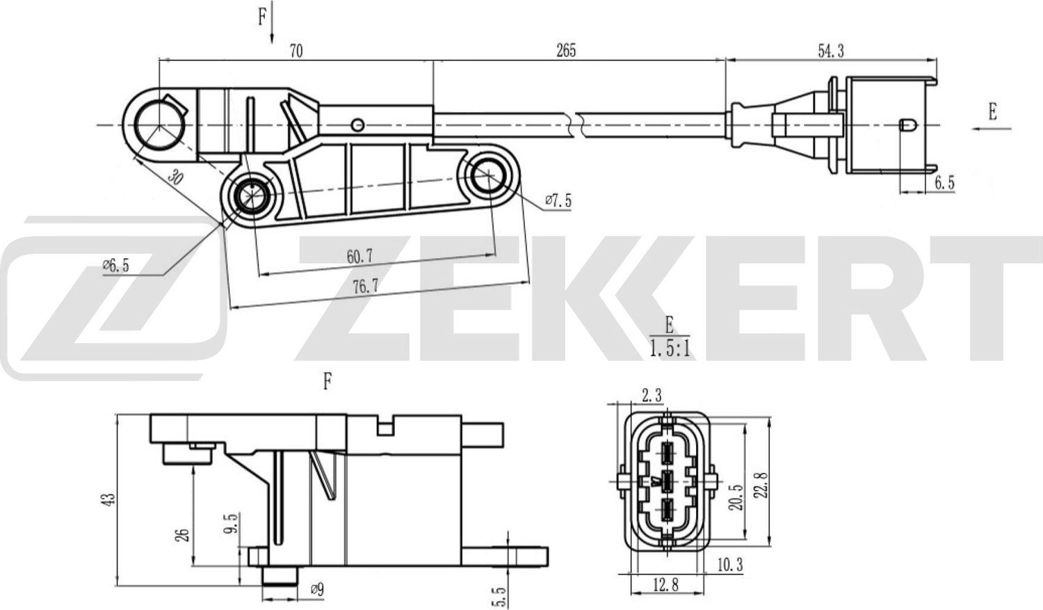 Датчик положения распредвала Zekkert. Артикул SE-5032