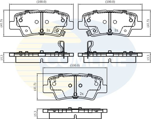 Тормозные колодки Comline Comline. Артикул CBP32161