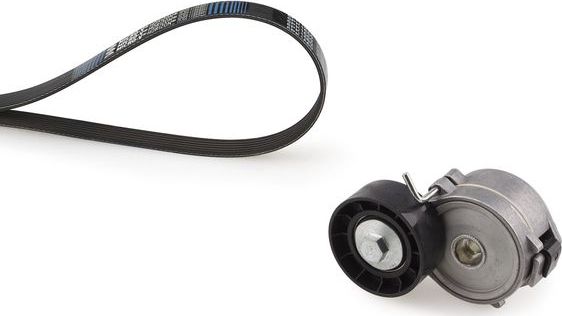 Приводной ремень поликлиновой с роликами (комплект) Gates Micro-V® для Citroen C8 I 2006-2014. Артикул K146PK1203