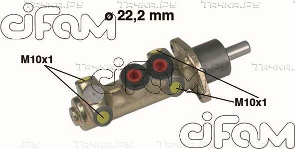 Тормозной цилиндр главный Cifam (Чугун) для Lancia Dedra 1990-1999. Артикул 202-208