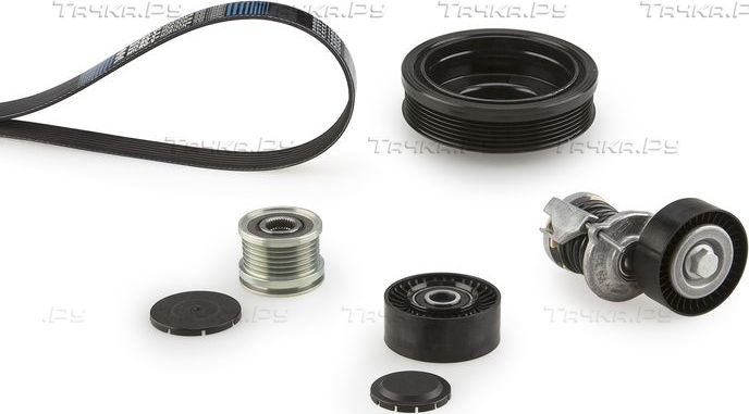Приводной ремень поликлиновой с роликами (комплект) Gates Micro-V®. Артикул K046PK1078