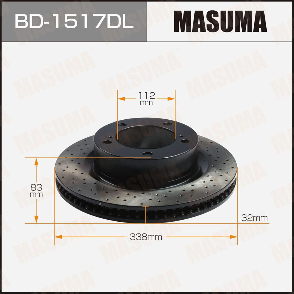Тормозной диск Masuma. Артикул BD-1517DL