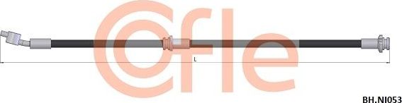 Тормозной шланг Cofle передний правый для Nissan Almera N16 2000-2006. Артикул 92.BH.NI053