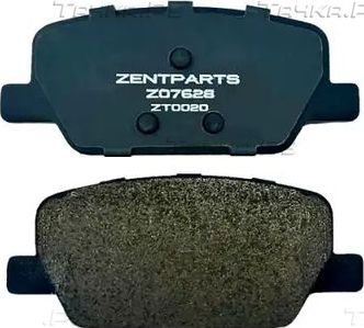 Тормозные колодки Zentparts передние для Audi 100 III (C3) 1986-1990. Артикул Z07628