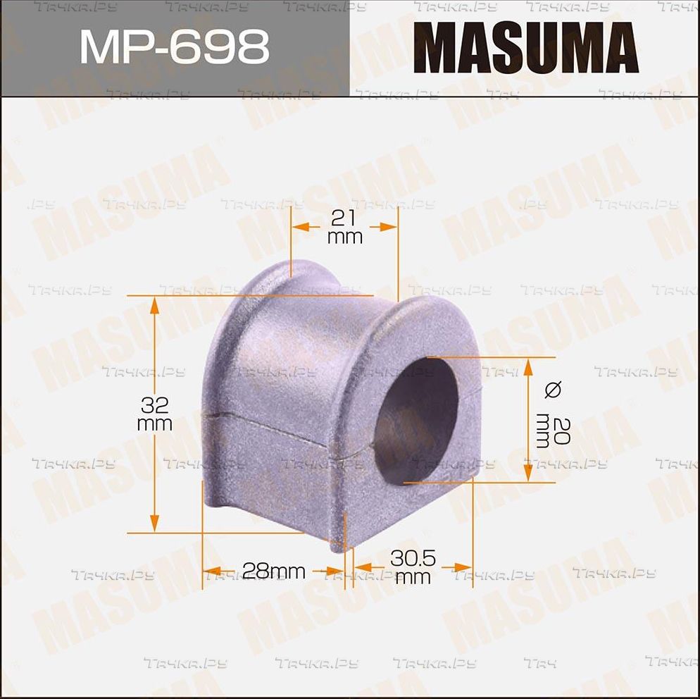 Втулки стабилизатора Masuma передние для Toyota Cami 2000-2005. Артикул MP-698