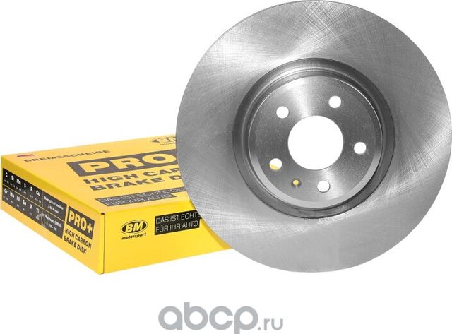 Диск тормозной высокоуглеродистый вентилируемый передний (BM). Артикул WIP0048